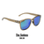 Valley Rays The Sedona sunglasses in clear brown frame with green blue lenses, priced at $98.00. High-quality eco-friendly sunglasses.